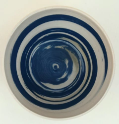 Dúo de cuencos Neriage en Porcelana. - Kuwota/Mado