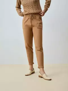 Calça em Tricô com Barra Italiana - ANSELMI - comprar online