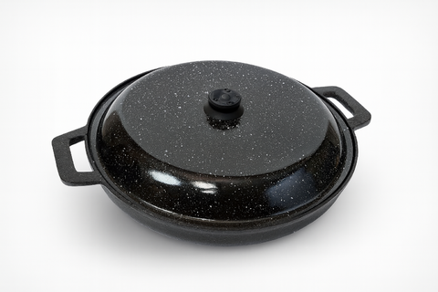 Paellera Fundicion Enlozada Con Tapa 38cm - comprar online