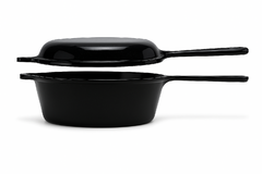 Cacerola Doble Funcion De Hierro Enlozada en internet