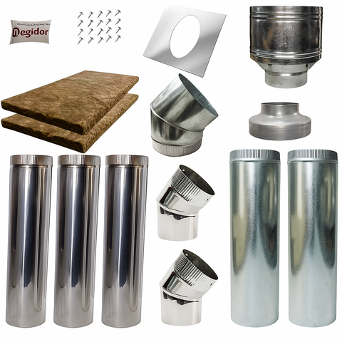 Kit Acero Inoxidable 8 Pulgadas Por Pared x3 Metros - comprar online