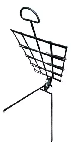 Asador Criollo Estaca Regulable Con Pie Mediano