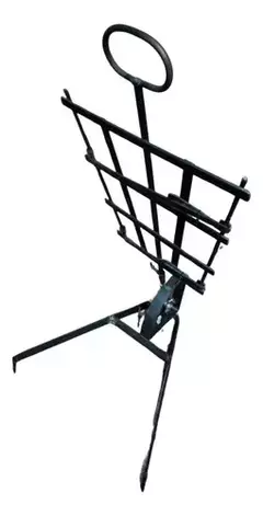 Asador Criollo Estaca Regulable Con Pie Chico