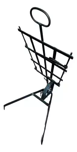 Asador Criollo Estaca Regulable Con Pie Chico