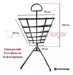 Asador Criollo Estaca Regulable Con Pie Grande en internet