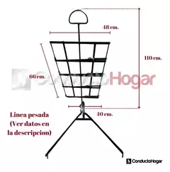 Asador Criollo Estaca Regulable Con Pie Mediano en internet