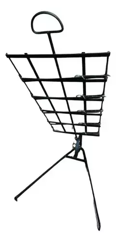 Asador Criollo Estaca Regulable Con Pie Grande