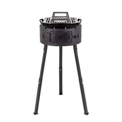 Parrilla Circular de Pie Desmontable CON PARRILLA Y APOYA DISCO