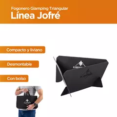 Fogonero Triangular Desmontable CON PARRILLA - tienda online