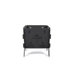 Fogonero Leñero Recto Desmontable Con Parrilla - comprar online