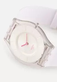 Reloj Swatch Mujer Creamy Ss08v101 Skin Ultra Chato Suizo