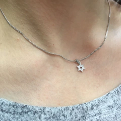 Colgante estrella plata 925 6030195 - Joyería Siufi