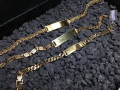 Pulsera Identidad Laminada en Oro - Joyería Siufi