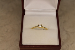 Anillo Solitario Oro 18ktes - Joyería Siufi