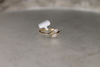 Cintillo Oro 18ktes con Cubic zircón y piedras cruzadas