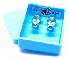 Aros Abridores Ch 003 Bolita en plata 925 - comprar online