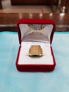 Anillo de oro 18K para caballero con corona - Joyería Siufi