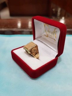 Anillo de oro 18K para caballero con corona 7,80gr - Joyería Siufi