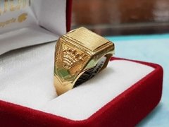 Anillo de oro 18K para caballero con corona 7,80gr - comprar online