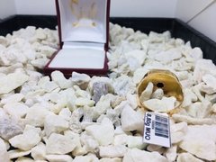 Anillo de caballero de oro 18K con piedra negra - Joyería Siufi