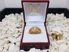 Anillo para caballero de oro 18K con cubic