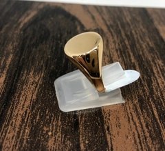 Anillo sello oval liso oro 18K en internet