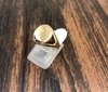 Anillo sello oval liso oro 18K