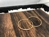 Argolla Cubano livianos de oro 18K