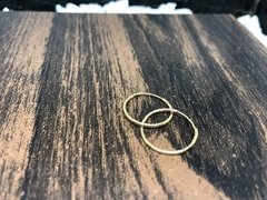 Imagen de Argolla Cubano livianos de oro 18K