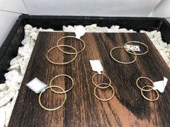 Argolla Cubano livianos de oro 18K - comprar online