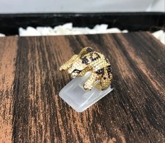 Anillo Leopardo con piedras en oro 18K - comprar online