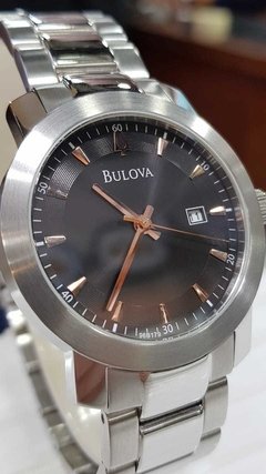 Reloj Bulova Hombre 96b179 Acero Calendario en internet