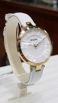 Reloj Bulova Para Mujer 97l140 Correa De Cuero