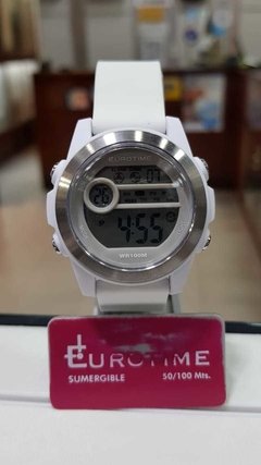 Reloj Mujer Eurotime 12/1196.01 Blanco Digital en internet