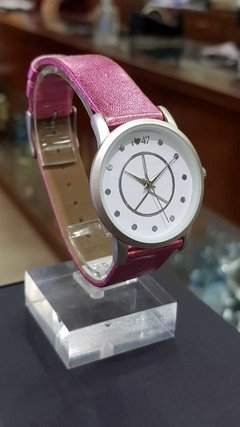 reloj 47 street dama malla cuero rosa en internet