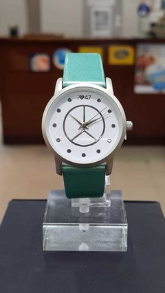 reloj 47 street dama malla cuero rosa - tienda online