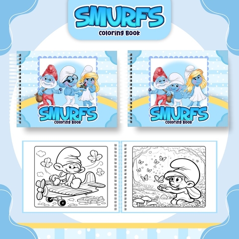 Livro de Colorir Smurf - comprar online