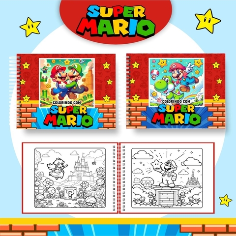 Livro de Colorir Super Mario - comprar online