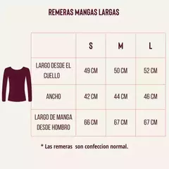 REMERA MANGA LARGA CON LOGO BORDADO POMELO