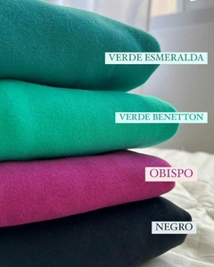 5202 BUZO CUELLO ALTO FRISADO LOGO BORDADO OBISPO - comprar online