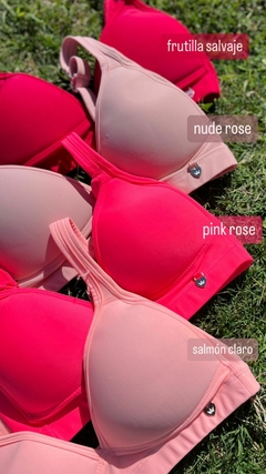 TOP CON TAZA SOFT BRETELES REGULABLES PINK ROSE