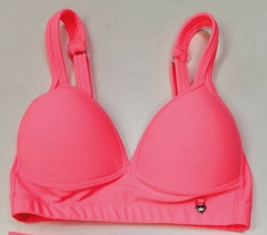 TOP CON TAZA SOFT BRETELES REGULABLES CORAL - comprar online