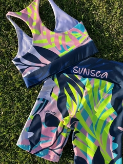 BIKER LYCRA ESTAMPADA HOJAS SELVATICAS - tienda online