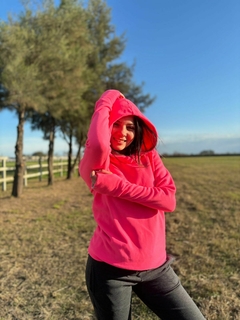 5112P BUZO MICROPOLAR CON CAPUCHA ROSA PINK - comprar online