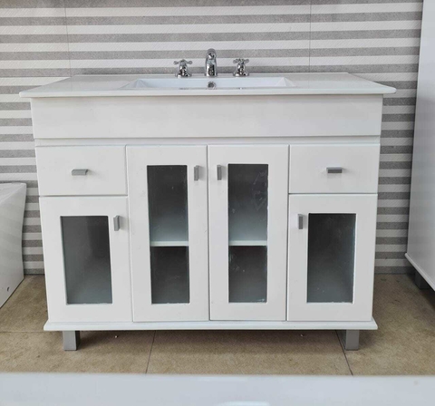 vanitory maral laqueado 100 con mesada loza 3/1 agujero