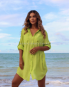 Saída de Praia Chemise Manga Longa com Bolso