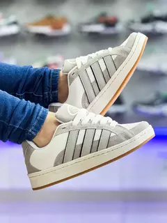 Adidas Campus Beta Branco Cinza Premium - comprar online