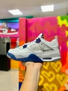 Air jordan 4 premium branco/marinho