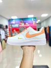 Air force 1 premium branco/laranja