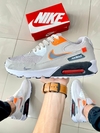 Nike Air Max 90 cinza/laranja